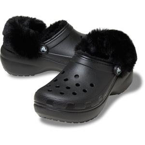 Classic Platform Fuzz Lined Clog